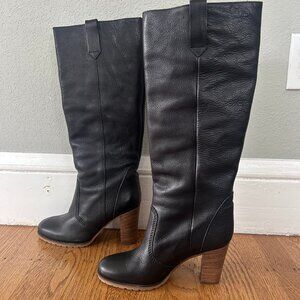 NWOT Madewell Watchtower leather boots, 7.5 black